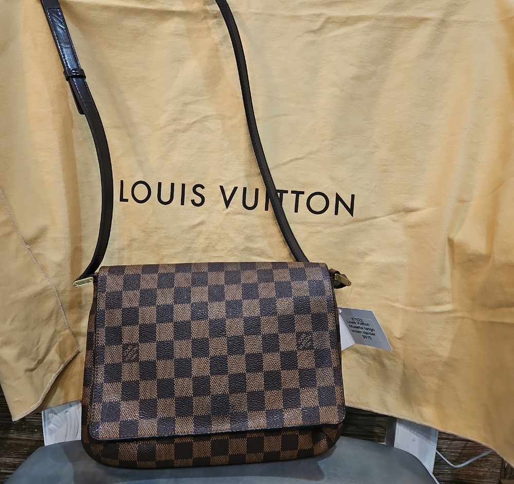 Louis Vuitton Brown Checkered Shoulder Bag